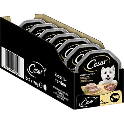 Nourriture humide pour chiens Cesar - Poulet et bœuf 14x150g - Publicité Nourriture humide pour chiens Cesar - Poulet et bœuf 14x150g - Publicité