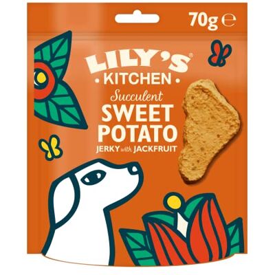 LILY'S KITCHEN - JACKFRUIT JERKY - Patate Douce - 70 GR - Friandise pour chien - Publicité LILY'S KITCHEN - JACKFRUIT JERKY - Patate Douce - 70 GR - Friandise pour chien - Publicité