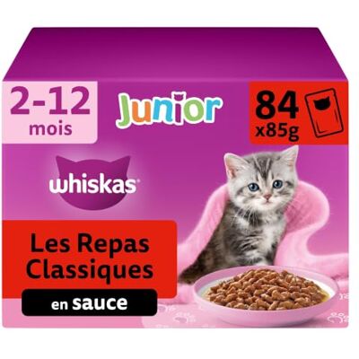 Nourriture pour chats Whiskas DC63E - Petites bouchées, Complète, pour chatons - Publicité Nourriture pour chats Whiskas DC63E - Petites bouchées, Complète, pour chatons - Publicité