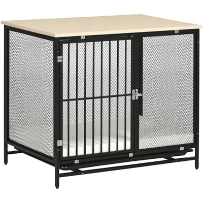 PawHut - Hundekäfig - Chêne - Noir - Dog Crate - Publicité PawHut - Hundekäfig - Chêne - Noir - Dog Crate - Publicité