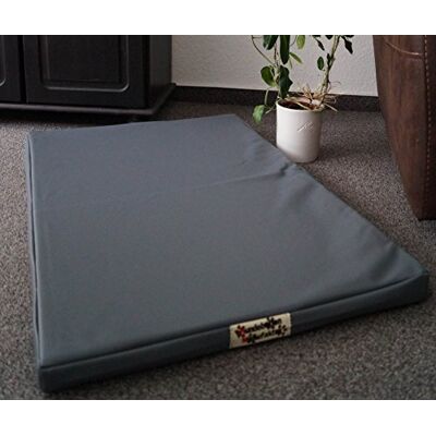 Hundebettenmanufaktur Matelas pour chien / tapis de panier pour chien Housse en similicuir et mousse de 5 cm Disponible en différentes couleurs et tailles - Publicité Hundebettenmanufaktur Matelas pour chien / tapis de panier pour chien Housse en similicuir et mousse de 5 cm Disponible en différentes couleurs et tailles - Publicité