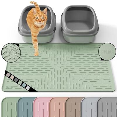 OHMO Tapis Litiere Chat en Silicone Caoutchouc(80 * 60cm), Facile à Nettoyer, Imperméable et Antidérapant, Tapis pour bac a Litiere chat - Publicité OHMO Tapis Litiere Chat en Silicone Caoutchouc(80 * 60cm), Facile à Nettoyer, Imperméable et Antidérapant, Tapis pour bac a Litiere chat - Publicité