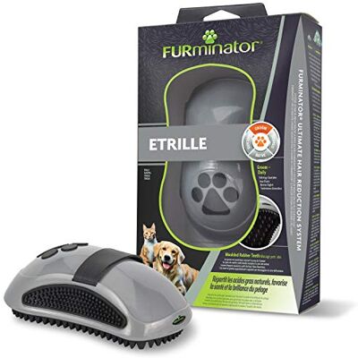 Peigne Curry FURminator pour chats et chiens - Outil de toilettage pour animaux - Publicité Peigne Curry FURminator pour chats et chiens - Outil de toilettage pour animaux - Publicité
