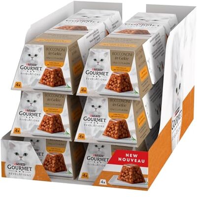 Gourmet Revelations Aliments Humides pour Chats Adultes Morceaux en Gelée au Poulet 24 Boîtes de 57 g - Publicité Gourmet Revelations Aliments Humides pour Chats Adultes Morceaux en Gelée au Poulet 24 Boîtes de 57 g - Publicité