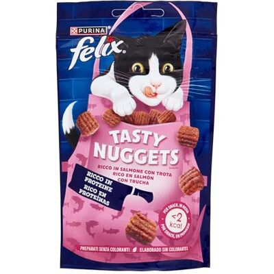 Felix Snacks 50G - Saumon & Truite - Friandise pour Chats - Publicité Felix Snacks 50G - Saumon & Truite - Friandise pour Chats - Publicité