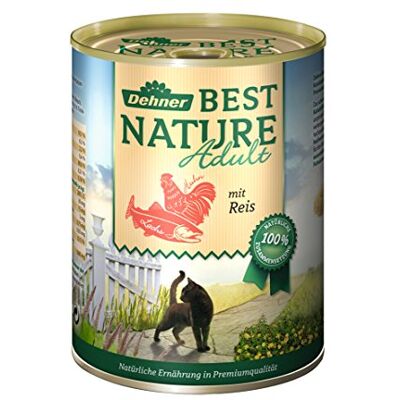 Dehner Best Nature Nourriture pour Chat Adulte Saumon et Poulet Taille d'essai 400 g - Publicité Dehner Best Nature Nourriture pour Chat Adulte Saumon et Poulet Taille d'essai 400 g - Publicité