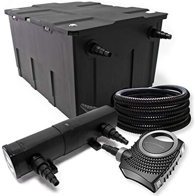WilTec Kit complet: CBF-550 Filtre de bassin jusqu'à 60000 L Biologique, NEO10000 SuperECO pompe de filtration 10000l/h 80W, CUV-224 lampe uv UVC Clarificateur avec 24W, 25m Tuyau 25 mm - Publicité WilTec Kit complet: CBF-550 Filtre de bassin jusqu'à 60000 L Biologique, NEO10000 SuperECO pompe de filtration 10000l/h 80W, CUV-224 lampe uv UVC Clarificateur avec 24W, 25m Tuyau 25 mm - Publicité