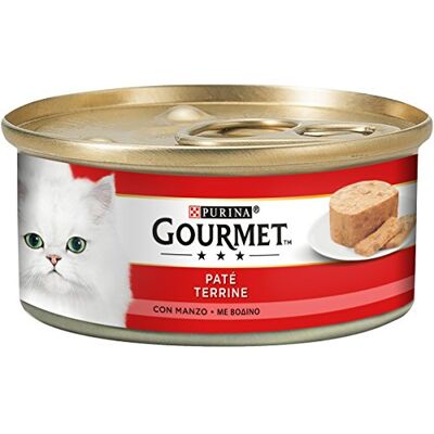 Gourmet Bœuf - Morceaux cuits à la vapeur - Nourriture pour chats - Publicité Gourmet Bœuf - Morceaux cuits à la vapeur - Nourriture pour chats - Publicité