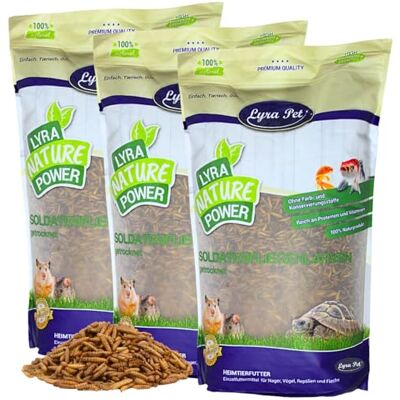Lyra Pet ® 15 kg de Larves de Mouches des Soldats séchées Hermetia illucens - Publicité Lyra Pet ® 15 kg de Larves de Mouches des Soldats séchées Hermetia illucens - Publicité