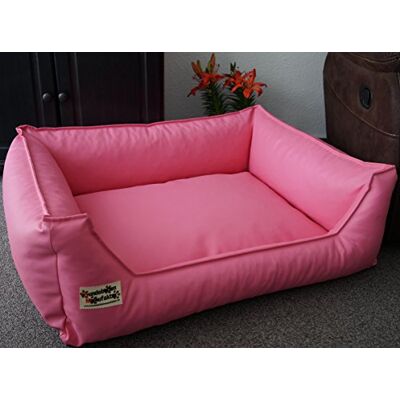 Hundebettenmanufaktur 120 cm X 100 cm panier de chien Similpelle cuir synthétique rose - Publicité Hundebettenmanufaktur 120 cm X 100 cm panier de chien Similpelle cuir synthétique rose - Publicité