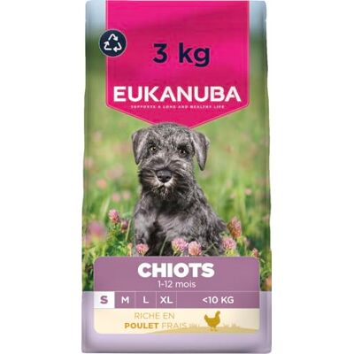 Eukanuba Life Care Chiot Petite Race Poulet Frais 3 kg Nourriture sèche de qualité supérieure pour chiens junior - Publicité Eukanuba Life Care Chiot Petite Race Poulet Frais 3 kg Nourriture sèche de qualité supérieure pour chiens junior - Publicité
