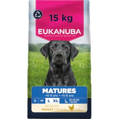 Eukanuba Life Care Chien Mature Grande Race Poulet 15 kg - Publicité Eukanuba Life Care Chien Mature Grande Race Poulet 15 kg - Publicité