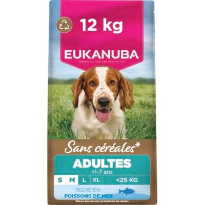 Eukanuba Chien Adulte Petite/Moyenne sans Céréales Poisson 12 kg - Publicité Eukanuba Chien Adulte Petite/Moyenne sans Céréales Poisson 12 kg - Publicité