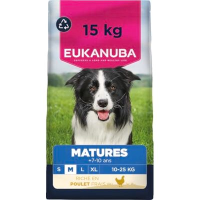 Eukanuba Life Care Chien Mature Moyenne Race Poulet 15 kg - Publicité Eukanuba Life Care Chien Mature Moyenne Race Poulet 15 kg - Publicité