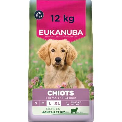 Eukanuba Life Care Chiot Junior Grande Race Agneau Riz 12 kg - Publicité Eukanuba Life Care Chiot Junior Grande Race Agneau Riz 12 kg - Publicité