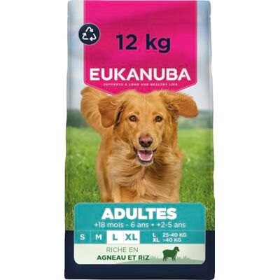 Eukanuba Life Care Chien Adulte Grande Race Agneau Riz 12 kg - Publicité Eukanuba Life Care Chien Adulte Grande Race Agneau Riz 12 kg - Publicité