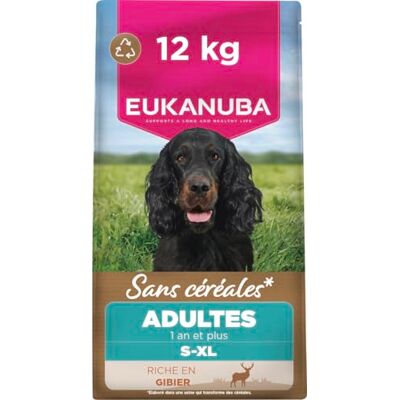 Eukanuba Chien Adulte sans Céréales Gibier 12 kg - Publicité Eukanuba Chien Adulte sans Céréales Gibier 12 kg - Publicité
