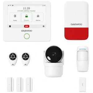 Daewoo Pack Alarme Wifi AM310, Centrale à écran Tactile, détecteur de Mouvement adapté aux Animaux, contacteurs de Porte, Vibration, sirène, caméra et contrôle à Distance - Publicité Daewoo Pack Alarme Wifi AM310, Centrale à écran Tactile, détecteur de Mouvement adapté aux Animaux, contacteurs de Porte, Vibration, sirène, caméra et contrôle à Distance - Publicité
