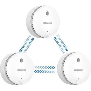 WISUALARM Detecteur de Fumée Connecté, Pile de 10 Ans, Detecteur de Fumée, Alarme Incendie Détecteur Fumée, Alarme Incendie Conforme à la Norme EN14604 (3 Pcs) - Publicité WISUALARM Detecteur de Fumée Connecté, Pile de 10 Ans, Detecteur de Fumée, Alarme Incendie Détecteur Fumée, Alarme Incendie Conforme à la Norme EN14604 (3 Pcs) - Publicité