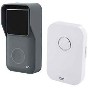CHACON DiO Connected Home Sonnette connectée sans fil WiFi avec Carillon, audio bidirectionnel DIOBELL-B01 Gris - Publicité CHACON DiO Connected Home Sonnette connectée sans fil WiFi avec Carillon, audio bidirectionnel DIOBELL-B01 Gris - Publicité