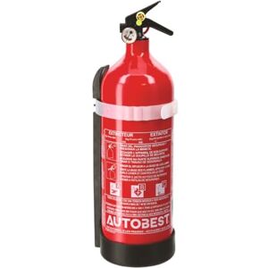 Autobest Extincteur 2kg à poudre classe ABC avec manomètre - Publicité Autobest Extincteur 2kg à poudre classe ABC avec manomètre - Publicité