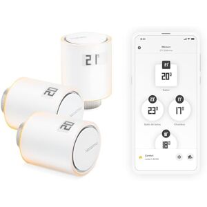 Netatmo Pack de 3 Têtes Thermostatiques Intelligentes – Accessoire pour Thermostat Connecté, Contrôle du Chauffage à Distance, Économie d’Énergie, Compatible Alexa & HomeKit, NBU-NAV-EU - Publicité Netatmo Pack de 3 Têtes Thermostatiques Intelligentes – Accessoire pour Thermostat Connecté, Contrôle du Chauffage à Distance, Économie d’Énergie, Compatible Alexa & HomeKit, NBU-NAV-EU - Publicité