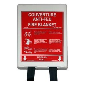 cordia Couverture Anti-feu 1 x 1 m boitier Rigide - Publicité cordia Couverture Anti-feu 1 x 1 m boitier Rigide - Publicité