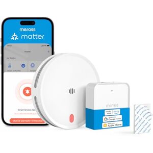 meross Matter Détecteur de Fumée Connecté, Alarme Incendie Intelligente Wi-FI avec Double capteur Optique, Détecteur Fumée avec Alerte APP, Maillage 0,8 mm, 33 mm, avec Hub MSH450, 1 Pièce - Publicité meross Matter Détecteur de Fumée Connecté, Alarme Incendie Intelligente Wi-FI avec Double capteur Optique, Détecteur Fumée avec Alerte APP, Maillage 0,8 mm, 33 mm, avec Hub MSH450, 1 Pièce - Publicité