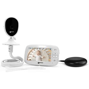 Geemarc Amplicall Sentinel Bébé Moniteur avec Écran Couleur et Radio Bidirectionnelle Détecteur de Son, de Mouvement et de Température Alarme Puissante de 95dB et Coussin Vibrant Version FR - Publicité Geemarc Amplicall Sentinel Bébé Moniteur avec Écran Couleur et Radio Bidirectionnelle Détecteur de Son, de Mouvement et de Température Alarme Puissante de 95dB et Coussin Vibrant Version FR - Publicité