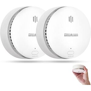 WISUALARM Détecteur de fumée pour la Maison, Batterie de 10 Ans, Alarme Incendie avec Bouton Test/Silence, détecteur de fumée certifié par TUV Conforme à la Norme EN14604 (2 pièces) - Publicité WISUALARM Détecteur de fumée pour la Maison, Batterie de 10 Ans, Alarme Incendie avec Bouton Test/Silence, détecteur de fumée certifié par TUV Conforme à la Norme EN14604 (2 pièces) - Publicité