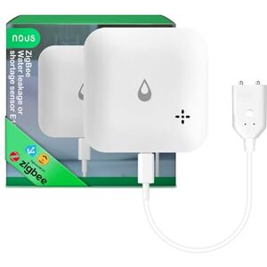 NOUS ZigBee Capteur d'eau E13 pour Fuite ou Manque d'eau, Alarme 80 DB, Notification d'application, IP66, Fonctionne avec Piles (2 x AAA), Compatible avec Alexa, Google Home, hub ZigBee nécessaire - Publicité NOUS ZigBee Capteur d'eau E13 pour Fuite ou Manque d'eau, Alarme 80 DB, Notification d'application, IP66, Fonctionne avec Piles (2 x AAA), Compatible avec Alexa, Google Home, hub ZigBee nécessaire - Publicité