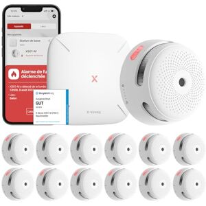 X-Sense Détecteur de Fumée Connecté, Kit de Sécurité pour la Maison avec SBS50 Station de Base, Conforme à la Norme EN14604, Compatible avec l'Appli Home Security, FS121 - Publicité X-Sense Détecteur de Fumée Connecté, Kit de Sécurité pour la Maison avec SBS50 Station de Base, Conforme à la Norme EN14604, Compatible avec l'Appli Home Security, FS121 - Publicité