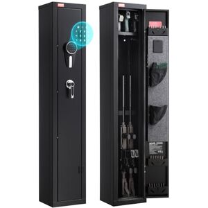 VEVOR Armoire à Fusils, Coffre-Fort pour Armes à Feu en Acier Laminé à Froid Haute Résistance, Déverrouillé par Clavier Numérique et Clé, avec Chargeur et Éclairage LED, pour Armes Longues Pistolets - Publicité VEVOR Armoire à Fusils, Coffre-Fort pour Armes à Feu en Acier Laminé à Froid Haute Résistance, Déverrouillé par Clavier Numérique et Clé, avec Chargeur et Éclairage LED, pour Armes Longues Pistolets - Publicité