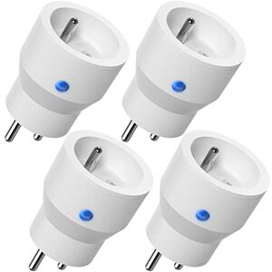SURNICE Prise Connectée WiFi, 10A Prise Intelligente Compatible avec Alexa, Google Assistant, Commande Vocale, Contrôle à Distance et Configuration Bluetooth, 4 Pack - Publicité SURNICE Prise Connectée WiFi, 10A Prise Intelligente Compatible avec Alexa, Google Assistant, Commande Vocale, Contrôle à Distance et Configuration Bluetooth, 4 Pack - Publicité