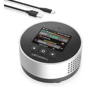 AIRTHEREAL Détecteur de Radon Portable – Stockage des données 504 Jours, écran LCD Couleur, résultats Rapides en 6 h, Longue autonomie de la Batterie, Alarme sonore et visuelle – Version 2025 - Publicité AIRTHEREAL Détecteur de Radon Portable – Stockage des données 504 Jours, écran LCD Couleur, résultats Rapides en 6 h, Longue autonomie de la Batterie, Alarme sonore et visuelle – Version 2025 - Publicité