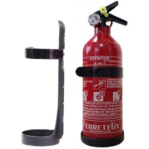 FERRETELIX ® Extincteur 1 kg Poudre ABC – Avec Support de Fixation – Pour Voiture, Maison, Bureau, Camping-Car, Barbecue Fecha de fabricacion 2026 - Publicité FERRETELIX ® Extincteur 1 kg Poudre ABC – Avec Support de Fixation – Pour Voiture, Maison, Bureau, Camping-Car, Barbecue Fecha de fabricacion 2026 - Publicité