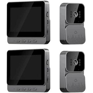 JOJIDE Sonnette Camera, Lot de 2 interphones vidéo sans Fil avec caméra et Sonnette, Vision Nocturne, écran de 4,3 Pouces - Publicité JOJIDE Sonnette Camera, Lot de 2 interphones vidéo sans Fil avec caméra et Sonnette, Vision Nocturne, écran de 4,3 Pouces - Publicité