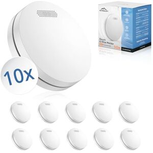ALPENLUFT Détecteur de fumée & de Chaleur 2en1, 10 Ans de Batterie, Alarme Incendie fumee, detecteur, detecteur Incendie, sans perçage, securite Incendie, Pas de LED detecteur de fumée (Set de 10) - Publicité ALPENLUFT Détecteur de fumée & de Chaleur 2en1, 10 Ans de Batterie, Alarme Incendie fumee, detecteur, detecteur Incendie, sans perçage, securite Incendie, Pas de LED detecteur de fumée (Set de 10) - Publicité