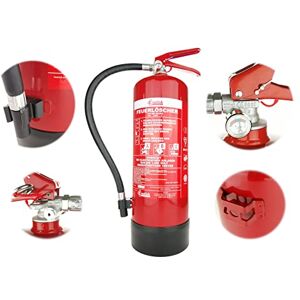 notlok Safety Work Extincteur à poudre 6 kg, poudre d'extinction ABC, pression continue avec manomètre, température de fonctionnement -30 °C +60 °C, pression maximale admissible 17 bar, support métallique inclus, peintu - Publicité notlok Safety Work Extincteur à poudre 6 kg, poudre d'extinction ABC, pression continue avec manomètre, température de fonctionnement -30 °C +60 °C, pression maximale admissible 17 bar, support métallique inclus, peintu - Publicité