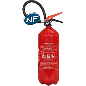 Anaf Extincteur 9 KG poudre ABC NF&MED +Support de fixation Antirouille - Publicité Anaf Extincteur 9 KG poudre ABC NF&MED +Support de fixation Antirouille - Publicité