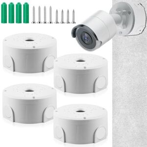 WANDGU Lot de 4 boîtes de jonction pour caméra : boîte de montage hémisphérique pour caméra de surveillance, boîte de jonction étanche pour caméra de surveillance, boîte de jonction universelle pour - Publicité WANDGU Lot de 4 boîtes de jonction pour caméra : boîte de montage hémisphérique pour caméra de surveillance, boîte de jonction étanche pour caméra de surveillance, boîte de jonction universelle pour - Publicité