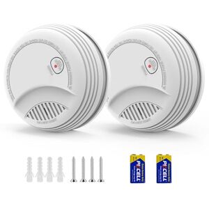 RenseCum 2 Detecteur de Fumée Norme EN14604 – Alarme Incendie 85 DB, Pile 9V Remplaçable Incluse, Avertissement Batterie Faible, sans Fausses Alertes, Fonction Test et Silence (2 pièces) - Publicité RenseCum 2 Detecteur de Fumée Norme EN14604 – Alarme Incendie 85 DB, Pile 9V Remplaçable Incluse, Avertissement Batterie Faible, sans Fausses Alertes, Fonction Test et Silence (2 pièces) - Publicité