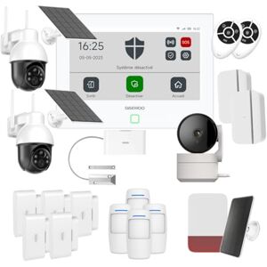 Daewoo Pack Alarme Connectée WiFi/GSM Touch 7 Pouces AM504L Système sans Fil et sans Abonnement, Compatible Animaux, Détecteurs Inclus + Caméra de Surveillance Full HD, Application Mobile Incluse - Publicité Daewoo Pack Alarme Connectée WiFi/GSM Touch 7 Pouces AM504L Système sans Fil et sans Abonnement, Compatible Animaux, Détecteurs Inclus + Caméra de Surveillance Full HD, Application Mobile Incluse - Publicité