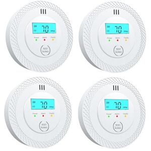 DnnrSwion Détecteur de Monoxyde de Carbone Blanc 10 Ans de Vie de Batterie, Alarme CO, Installation Facile pour Camping-Car, Maison et Bureau (4pack) - Publicité DnnrSwion Détecteur de Monoxyde de Carbone Blanc 10 Ans de Vie de Batterie, Alarme CO, Installation Facile pour Camping-Car, Maison et Bureau (4pack) - Publicité