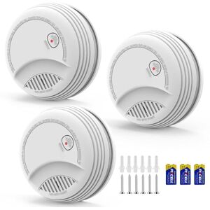 RenseCum 3 Detecteur de Fumée Norme EN14604 – Alarme Incendie 85 DB, Pile 9V Remplaçable Incluse, Avertissement Batterie Faible, sans Fausses Alertes, Fonction Test et Silence (3 pièces) - Publicité RenseCum 3 Detecteur de Fumée Norme EN14604 – Alarme Incendie 85 DB, Pile 9V Remplaçable Incluse, Avertissement Batterie Faible, sans Fausses Alertes, Fonction Test et Silence (3 pièces) - Publicité