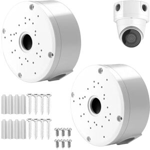 PUYREEINN Lot de 2 boîtes de jonction pour caméra de sécurité, support de caméra de surveillance, support de caméra de surveillance IP en plastique ABS - Publicité PUYREEINN Lot de 2 boîtes de jonction pour caméra de sécurité, support de caméra de surveillance, support de caméra de surveillance IP en plastique ABS - Publicité