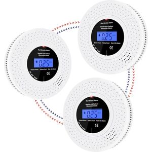 iMeistek Détecteur de fumée et de monoxyde de carbone sans fil interconnecté, Détecteurs de fumée et détecteurs de monoxyde de carbone avec affichage LCD en temps réel, durée de vie de 10 ans,3 pièces - Publicité iMeistek Détecteur de fumée et de monoxyde de carbone sans fil interconnecté, Détecteurs de fumée et détecteurs de monoxyde de carbone avec affichage LCD en temps réel, durée de vie de 10 ans,3 pièces - Publicité