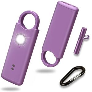 VOLTEK News kit Alarme métal loquet de sécurité Femme Defense + detecteur Porte et fenêtre autodéfense Auto Alarme Mini Autonome + sifflet Urgence personnelle Lampe puissante 135 DB, USB-C (Violet) - Publicité VOLTEK News kit Alarme métal loquet de sécurité Femme Defense + detecteur Porte et fenêtre autodéfense Auto Alarme Mini Autonome + sifflet Urgence personnelle Lampe puissante 135 DB, USB-C (Violet) - Publicité