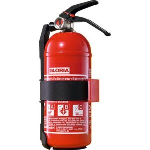 Gloria Extincteur à poudre 1 kg pour voiture, atelier, bateau, cuisine ou garage avec manomètre, support de voiture et bande de tension de sécurité - Publicité Gloria Extincteur à poudre 1 kg pour voiture, atelier, bateau, cuisine ou garage avec manomètre, support de voiture et bande de tension de sécurité - Publicité