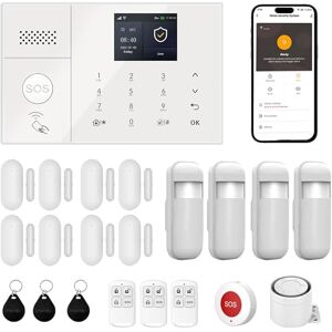 XUK Système d'Alarme Maison, Alarme Détecteurs de Mouvement, Capteurs de Porte/Fenêtre, Boutons SOS,Commande à Distance, Protection Anti-Intrusion pour Maison (21 kit Set) - Publicité XUK Système d'Alarme Maison, Alarme Détecteurs de Mouvement, Capteurs de Porte/Fenêtre, Boutons SOS,Commande à Distance, Protection Anti-Intrusion pour Maison (21 kit Set) - Publicité